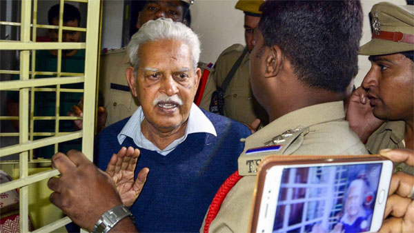 poet activist varavara rao tests positive for coronavirus shifted to hospital poet activist varavara rao tests positive for coronavirus shifted to hospital