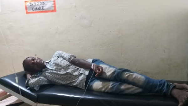 सरपंच को बताया कि सांप ने काट लिया है