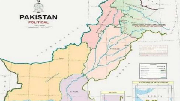 पाकिस्तान का विवादित नक्शा पाकिस्तान का विवादित नक्शा