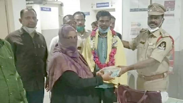 पुलिस ने महिला यात्री को खोजा 