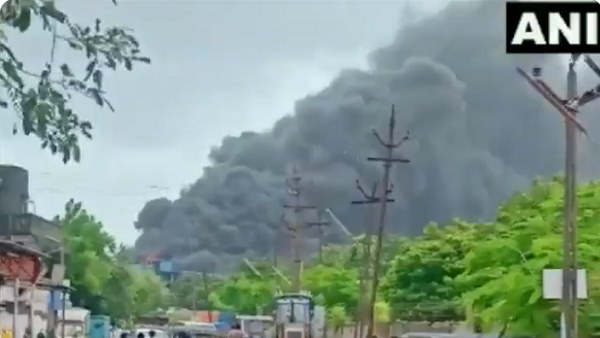 Massive Fire At Chemical Factory In Gujarats Valsad