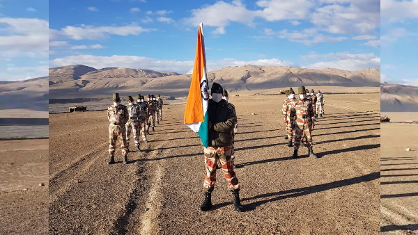 14 हजार फीट की ऊंचाई पर तिरंगा फहराया