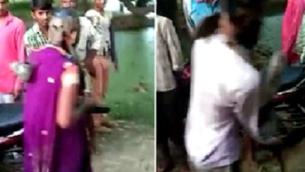 inhuman behaviour with love couple in kannauj inhuman behaviour with love couple in kannauj