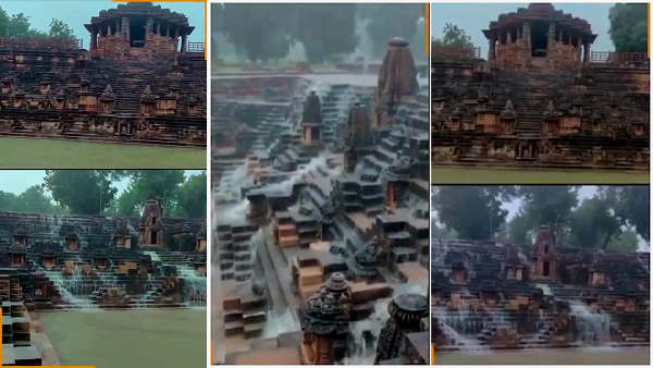 तीन भागों में विभाजित है मंदिर तीन भागों में विभाजित है मंदिर