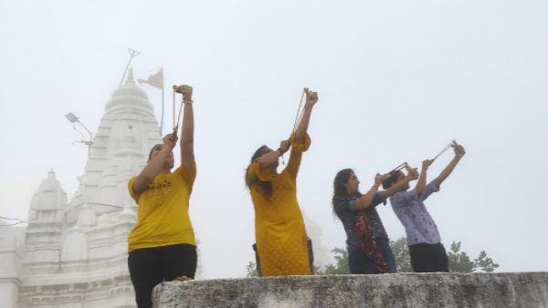 सेंड माता मंदिर से छोड़ी सीड्स बॉल