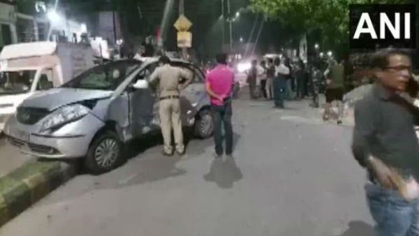 Meerut: One person died after two speeding cars collided head-on near Sohrab Gate Bus Stand in the city. Meerut: One person died after two speeding cars collided head-on near Sohrab Gate Bus Stand in the city.