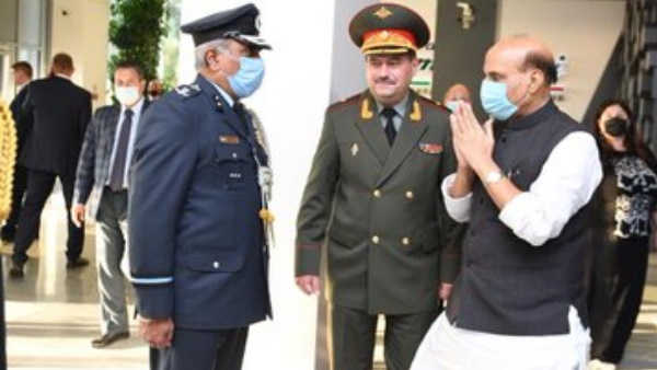 Defense Minister Rajnath Singh arrives in Moscow for three-day visit for SCO meeting Defense Minister Rajnath Singh arrives in Moscow for three-day visit for SCO meeting