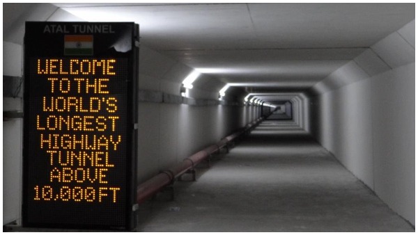 Atal Tunnel: 9.02 किलोमीटर लंबी Atal Tunnel: 9.02 किलोमीटर लंबी