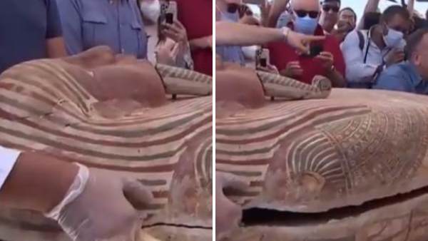 2500 साल पुराना ताबूत खोला गया