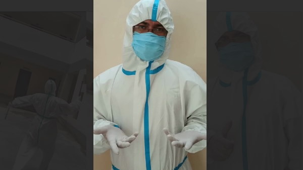 Watch Video: doctor garba with PPE Kit during covid-19
