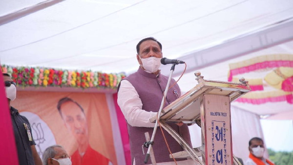 Gujarat, CM Vijay Rupani, Election Rally