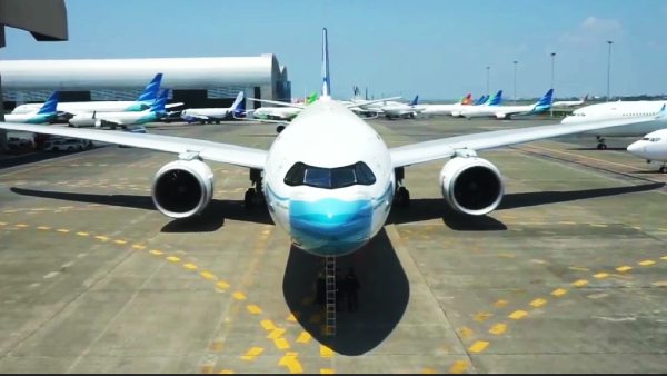 एयरलाइन ने मास्क पेंटेड विमान के उड़ान और दीदार के लिए शेड्यूल बनाया है एयरलाइन ने मास्क पेंटेड विमान के उड़ान और दीदार के लिए शेड्यूल बनाया है