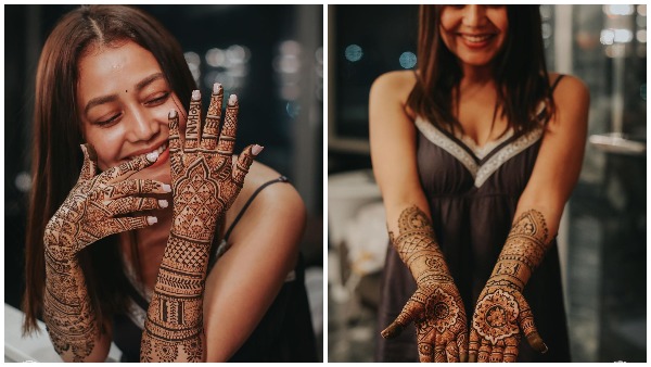 नेहा की मेहंदी में दिखा रोहन का नाम