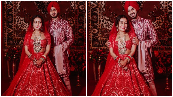 हिंदू विवाह समारोह में नेहा ने किया ब्राइट मेकअप