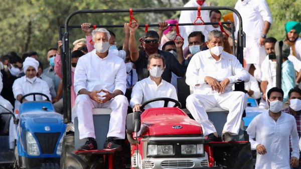 Rahul Gandhi Kheti Bachao Yatra Punjab haryana farm bills