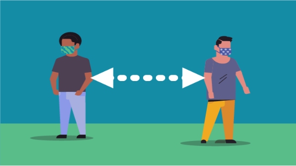 खांसने या छींकने पर पैदा होने वाली छोटी बूंदे संचरण के पर्याप्त होती हैं