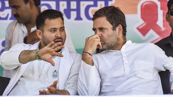 तेजस्वी पहली बार झुके कांग्रेस के सामने