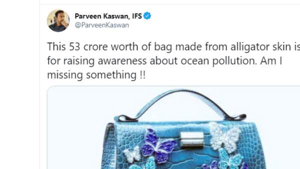आईएफएस अधिकारी ने कसा व्यंग