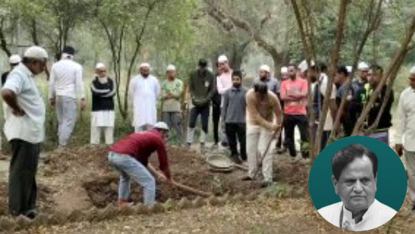 today, Ahmed Patel’s Last Rites At His Native Village In Gujarat’s Bharuch today, Ahmed Patel’s Last Rites At His Native Village In Gujarat’s Bharuch