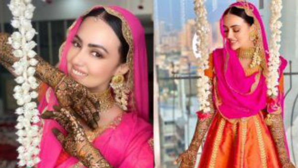 सना खान ने शेयर की मेंहदी की तस्वीरें