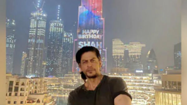 'बुर्ज खलीफा ' पर शाहरुख की कई तस्वीरें दिखाई गईं