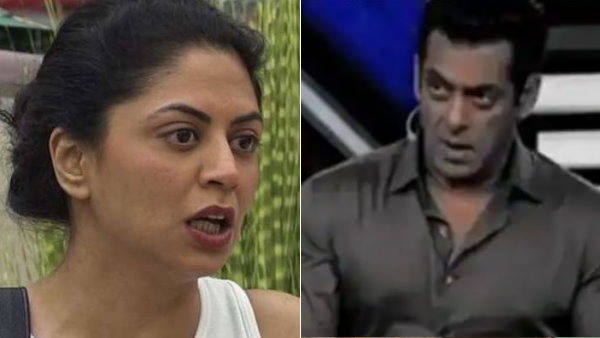 एजाज से बात करते हुए सलमान और कविता में बहस