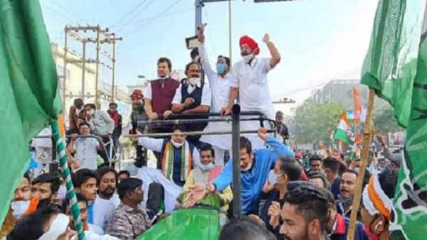 bharat band congress party workers and people did protest against new agriculture bill bharat band congress party workers and people did protest against new agriculture bill