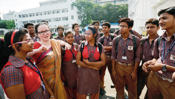 शानदार स्कूल का निर्माण