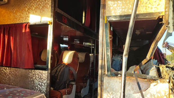  पाली राजस्थान में बस में पाइप घुसा- तस्वीर नम्बर 15