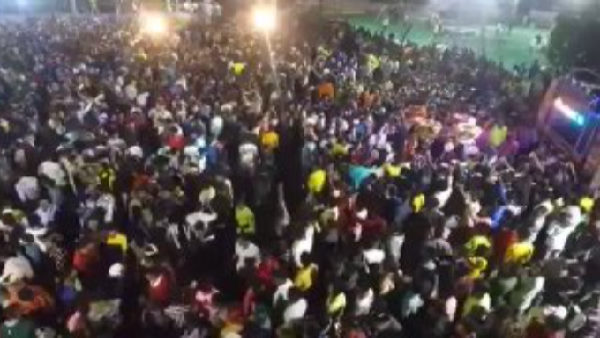 Watch: Thousands of people in engagement event of ex-BJP minister Kantibhai Gamit granddaughter at Gujarat, video viral