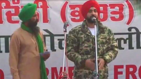 किसानों के समर्थन में सिंघू बॉर्डर पहुंचे दिलजीत