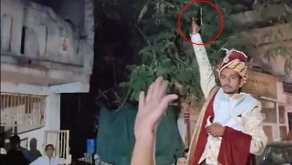 Video: Groom Fired in the air during procession evacuation At Odhav In Ahmedabad, caught