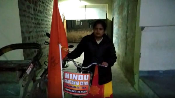 Madhavi Lata from Hyderabad coming to Delhi by bicycle to meet PM Modi Madhavi Lata from Hyderabad coming to Delhi by bicycle to meet PM Modi