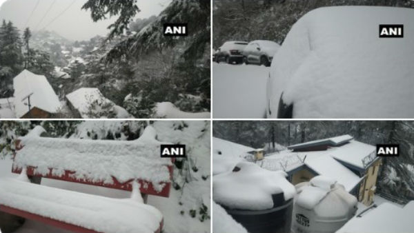 बर्फबारी की तस्वीरें काफी सुंदर हैं 