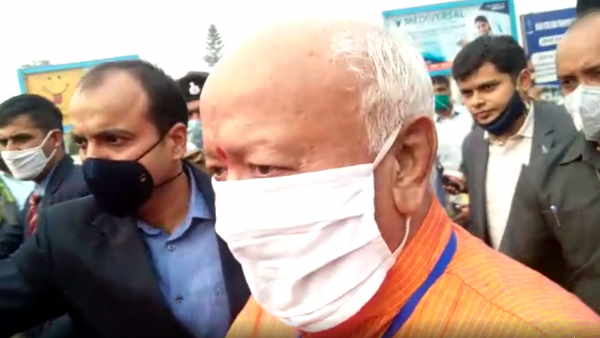 rss chief mohan bhagwat reached patna rss chief mohan bhagwat reached patna