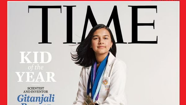 tIME Magazine chosen 15 year old Indian American Gitanjali Rao as its first ever Kid of the Year 2020 tIME Magazine chosen 15 year old Indian American Gitanjali Rao as its first ever Kid of the Year 2020
