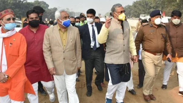 CM Trivendra Singh Rawat review meeting regarding the preparations for the Haridwar Kumbh Mela 2021 CM Trivendra Singh Rawat review meeting regarding the preparations for the Haridwar Kumbh Mela 2021