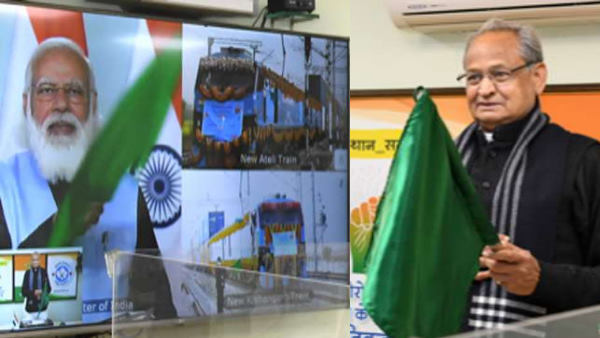 CA Ashok Gehlots demand from PM Modi for new rail project connecting Jaisalmer-Barmer to Kandla CA Ashok Gehlots demand from PM Modi for new rail project connecting Jaisalmer-Barmer to Kandla
