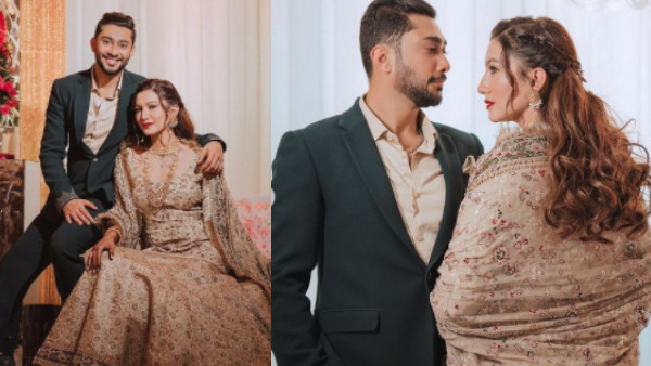 एक-दूसरे की बांहों में नजर आए जैद और गौहर