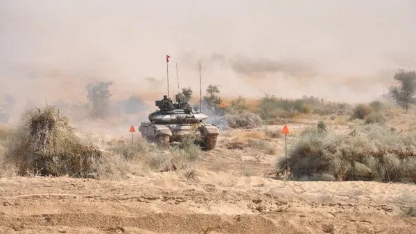 Indian army exercise in rajasthan, a haryanavi jawan lost life due to battle tank incident