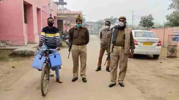 Health worker took coronavirus vaccine to hospital on bicycle