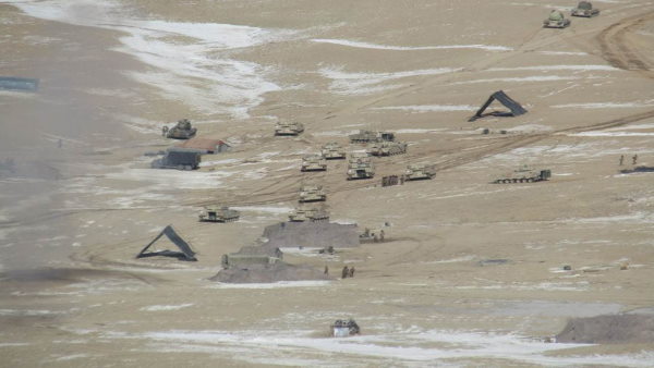 Pics of Indian and Chinese troops and tanks disengaging from Pangong lake area in Eastern Ladakh Pics of Indian and Chinese troops and tanks disengaging from Pangong lake area in Eastern Ladakh