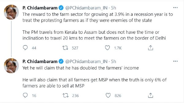  p chidambaram tweet