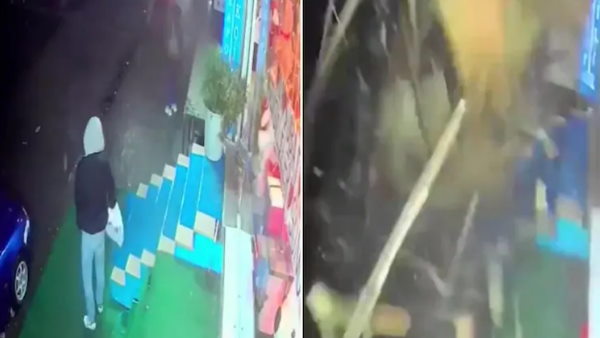 अंदर घुसते ही नीचे आ गिरी छत