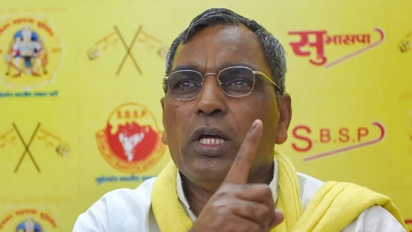 op rajbhar said BJP is raising funds for elections in the name of Ram temple op rajbhar said BJP is raising funds for elections in the name of Ram temple