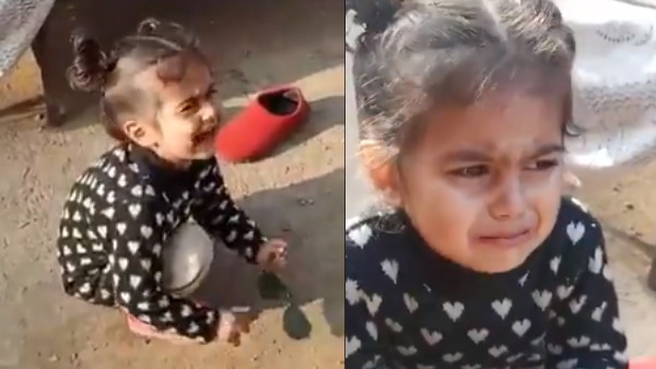 वायरल हुआ पति के लिए रोती बच्ची का वीडियो