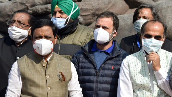 Rahul Gandhi led party’s MPs in staging a walkout in Lok Sabha during PM Narendra Modi’s speech Rahul Gandhi led party’s MPs in staging a walkout in Lok Sabha during PM Narendra Modi’s speech