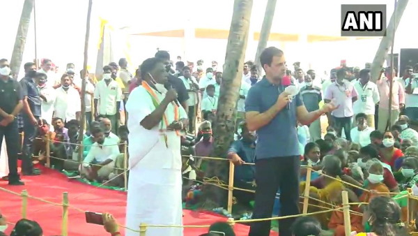 Assembly Election 2021 Congress leader Rahul Gandhi in Puducherry Assembly Election 2021 Congress leader Rahul Gandhi in Puducherry