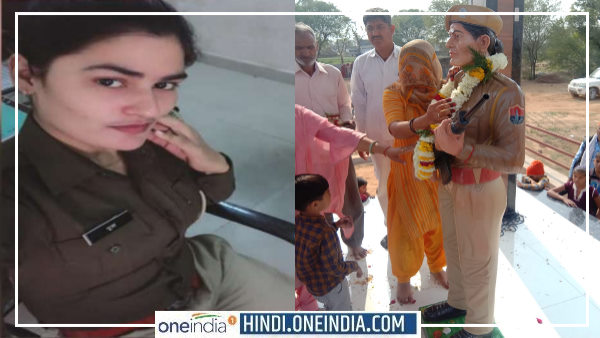 गांव दयाल का नांगल में लगी महिला कांस्टेबल की प्रतिमा गांव दयाल का नांगल में लगी महिला कांस्टेबल की प्रतिमा