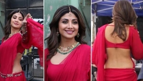 शिल्‍पा की साड़ी है खास